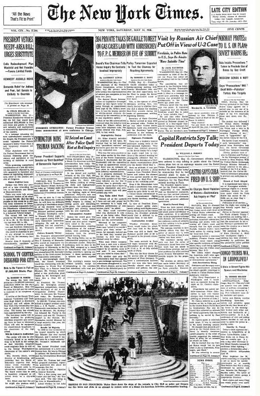 NY Times May 14, 1960 HUAC Riots